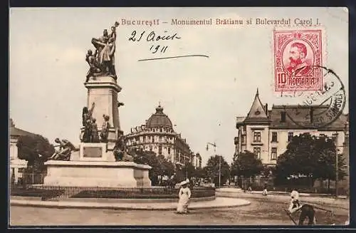 AK Bucuresti, Monumentul Bratianu