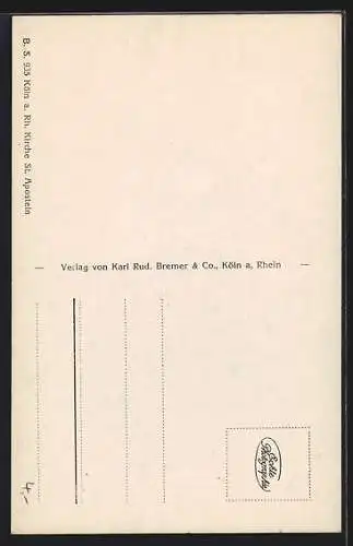 AK Köln a. Rh., Kirche St. Aposteln