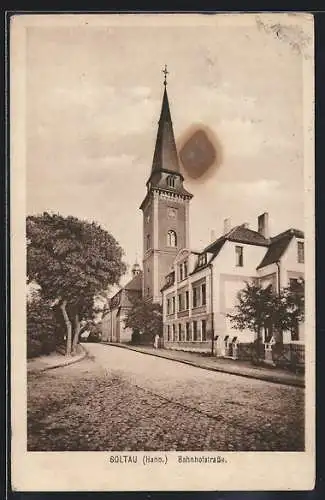 AK Soltau, Kirche in der Bahnhofstrasse