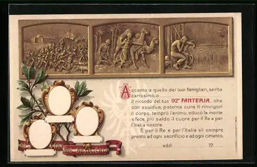 AK 92° Fanteria Brig. Basilicata, Italienisches Infanterie-Regiment