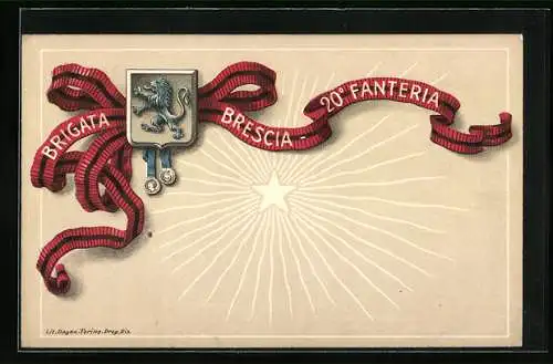 AK Brigata Brescia 20° Fanteria, Italienisches Infanterie-Regiment