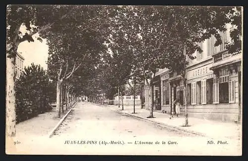 AK Juan-les-Pins, L`Avenue de la Gare