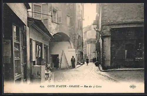 AK Grasse /Cote d`Azur, Rue des 4 Coins