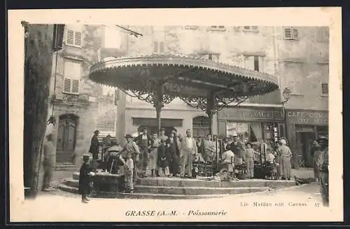 AK Grasse /A.-M., Poissonnerie