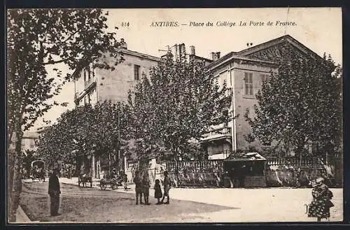 AK Antibes, Place du College, La Porte de France