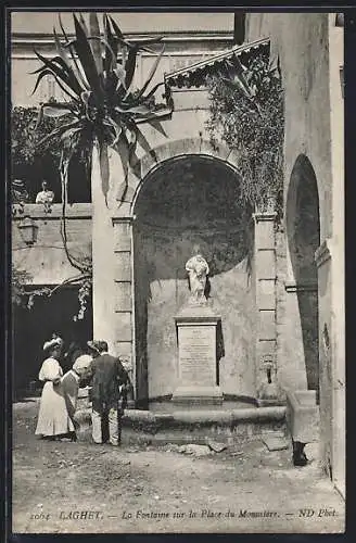 AK Laghet, la fontaine sur la place du Monastére