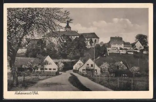 AK Hohenwart /Obb., Wegpartie am Ortseingang