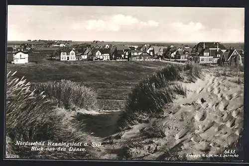 AK Wenningstedt a. Sylt, Ortsansicht aus den Dünen