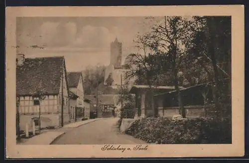 AK Schönburg a. Saale, Strassenpartie