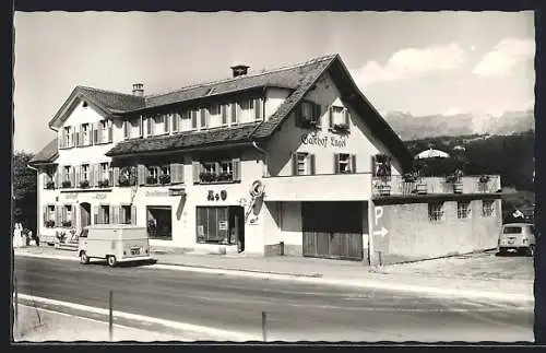 AK Feldkirch-Tisis, Gasthof Gold. Engel, Inh. Fam. Beck