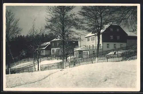 AK Zöblitz, Jugendherberge im Winter