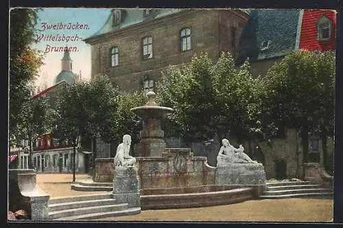 AK Zweibrücken, Der Wittelsbach-Brunnen