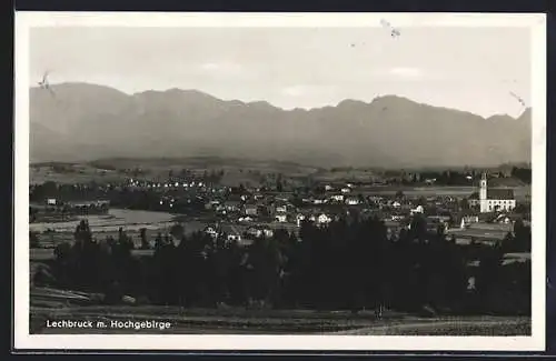 AK Lechbruck, Gesamtansicht mit Hochgebirge