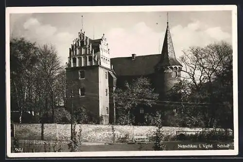 AK Netzschkau, Blick zum Schloss