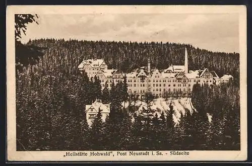 AK Neustadt /Sa., Heilstätte Hohwald, Südseite