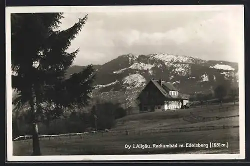 AK Oy i. Allgäu, Schwestern-Erholungsheim mit Edelsberg