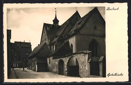 AK Hersbruck, Spitalkirche mit Strasse