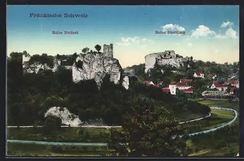 AK Streitberg /Fränk. Schweiz, Ruine Neideck und Ruine Streitburg