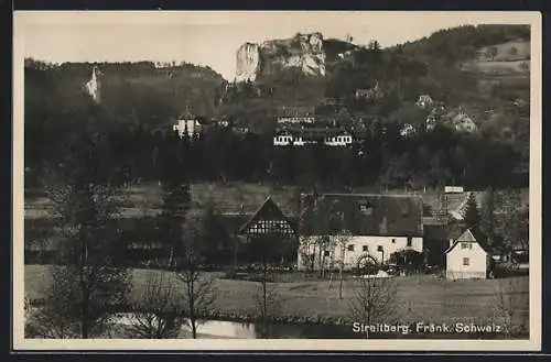 AK Streitberg /Fränk. Schweiz, Ortsansicht mit Burgruine