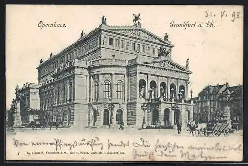 AK Frankfurt a. M., Das Opernhaus