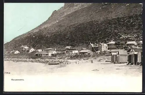 AK Muizenberg, Ortsansicht am Strand