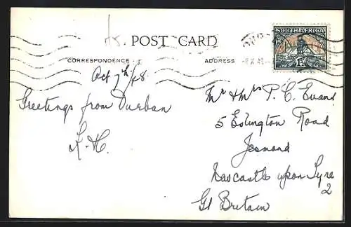 AK Ladysmith, Belebte Strassenpartie mit Passanten