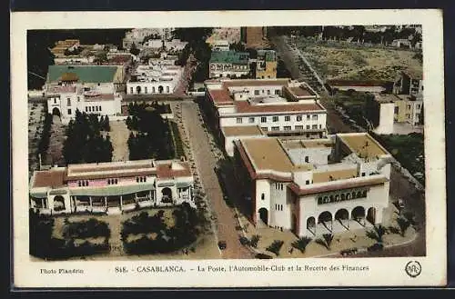 AK Casablanca, La Poste, l`Automobile-Club et la Recette des Finances