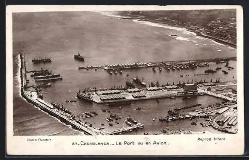 AK Casablanca, Le Port vu en Avion