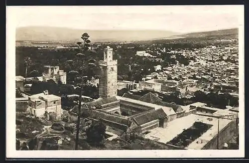 AK Fez, Panorama du Quartier de Bab-Guissa