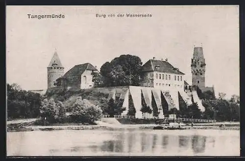 AK Tangermünde, Burg von der Wasserseite