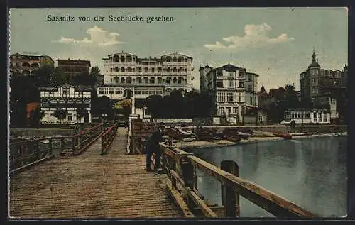 AK Sassnitz, Teilansicht, von der Seebrücke gesehen