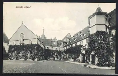 AK Bebenhausen, Schlosshof des kgl. Jagdschlosses