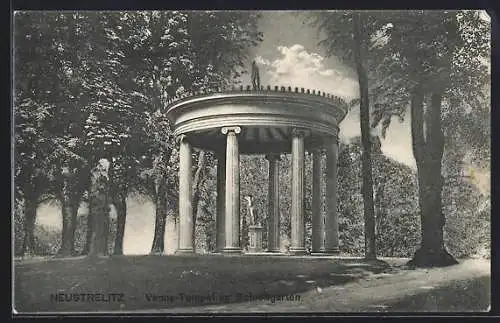 AK Neustrelitz, Venus-Tempel im Schlossgarten