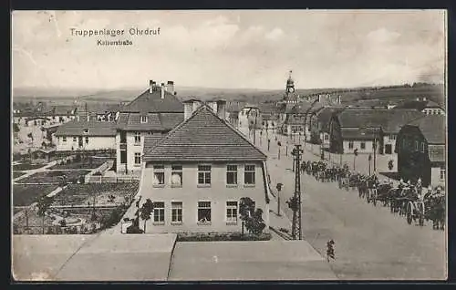 AK Ohrdruf, Parade in der Kaiserstrasse