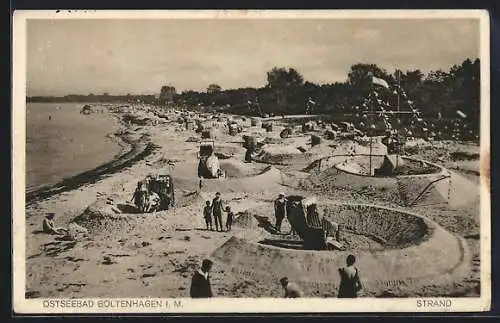 AK Boltenhagen i. M., Badegäste am Strand