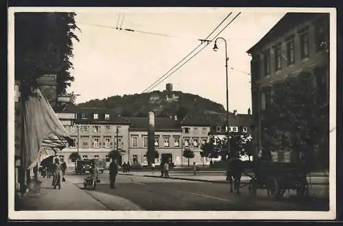 AK Durlach, Traindenkmal mit Turmberg