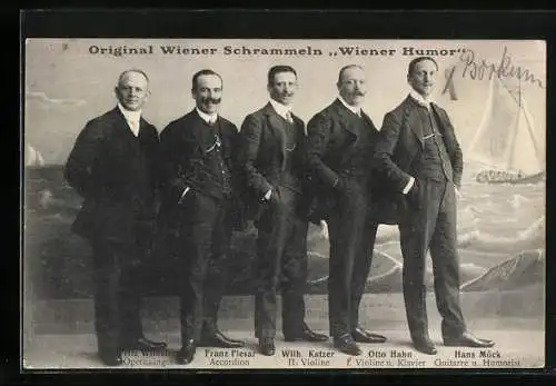 AK Wien, Wiener Schrammeln Wiener Humor, Portrait