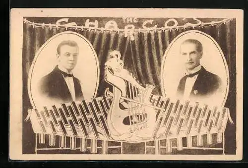 AK Musikduo The Charcos, Portraits mit Saiteninstrument