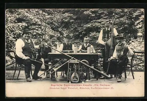 AK Bayrische Bauerntrachten-Kapelle Die Dachauer