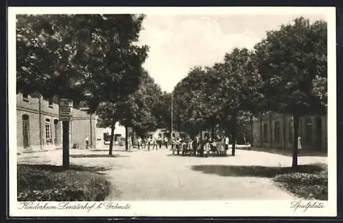 AK Lensterhof /Grömitz, Kinderheim Lensterhof, Spielplatz