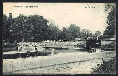 AK Hamburg-Poppenbüttel, Die Schleuse