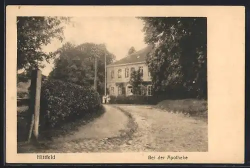 AK Hittfeld, Strassenpartie mit Apotheke