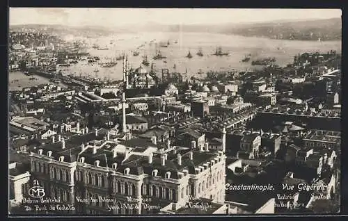 AK Constantinople, Vue générale avex le port