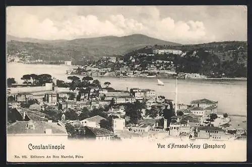 AK Constantinople, Vue d`Arnaout-Keuy, Bosphore