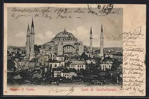 AK Constantinople, Mosquée St. Sophie