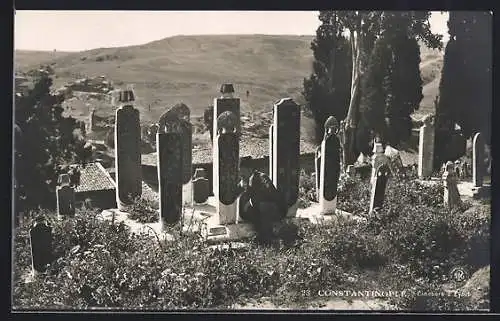 AK Constantinople, Cimètiere d`Eyoub, Friedhof