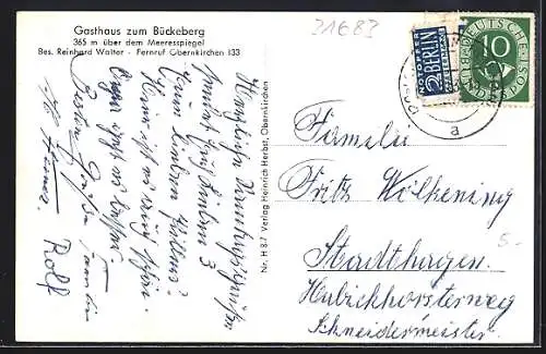 AK Obernkirchen, Gasthaus zum Bückeberg