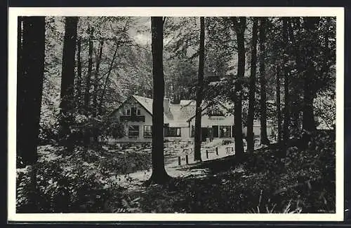 AK Bad Nenndorf, Gasthaus zur Mooshütte, Inh.: Friedolf Hecht