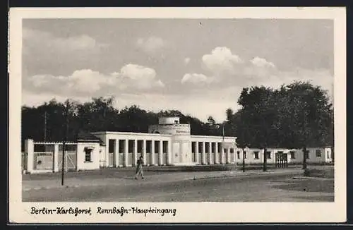 AK Berlin-Karlshorst, Rennbahn, Haupteingang