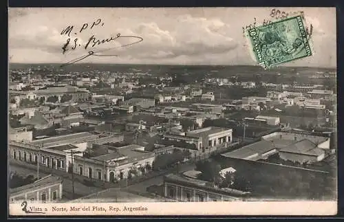 AK Mar del Plata, Vista a Norte